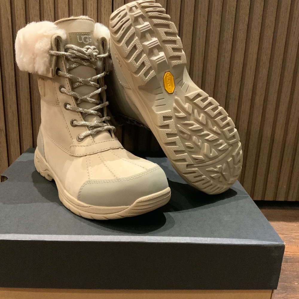 UGG® Butte Logo Snow Boots - Waterproof, Insulated, Nubuck (For Men)